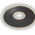 Rosone nero opaco per stufe a pellet diametro 80 